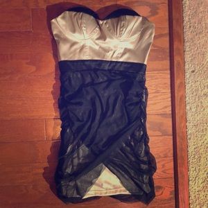 Strapless cocktail dress